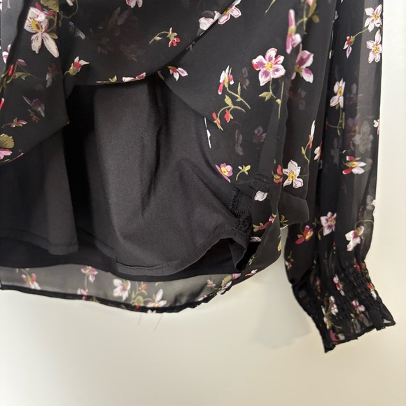 Madewell Backyard Blooms Smocked Mock Neck Top - Picture 9 of 10